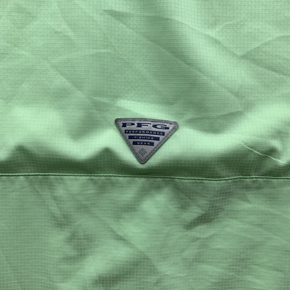 Columbia PFG Tamiami Shirt Mens XL Mint Green Fishing Outdoors Vented FM7266 Dad - Picture 5 of 10